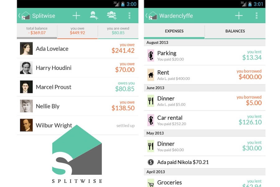 splitwise app